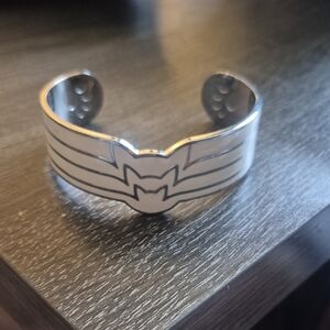 Band of Cats White Enamel Cuff Bracelet by Cat Lady